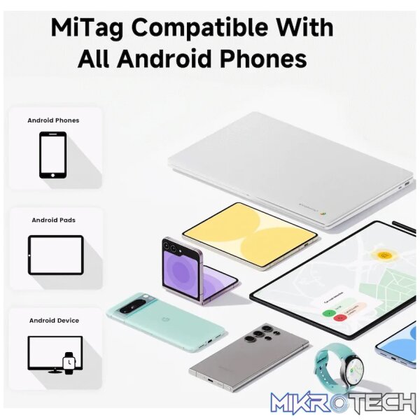 MiTag Android Tag with Keyring - 4 Pack - Image 7