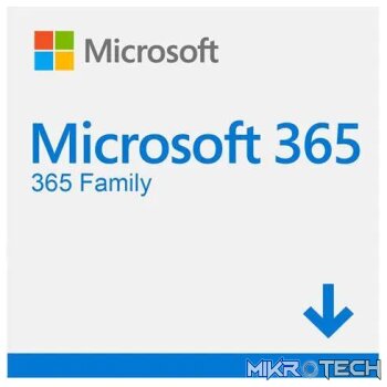 Microsoft 365 Family- Download. 1 Yr  Subscription Africa Only.  Min OS Windows 10 - EP2-32291.