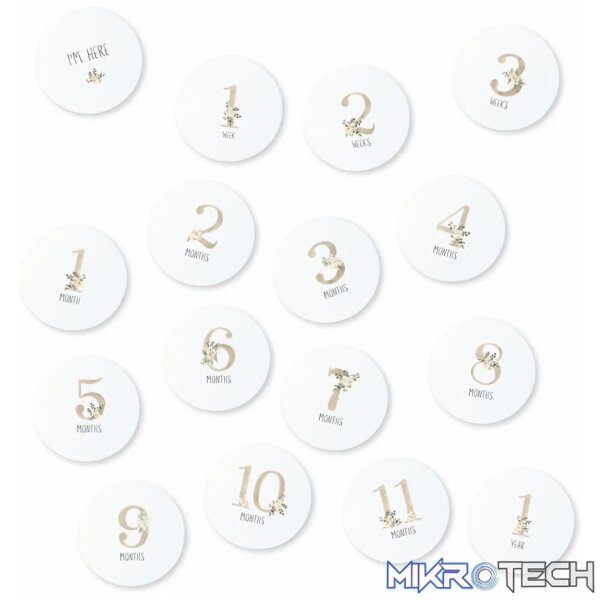 Milestone Cards - Floral Milestone Cards - Floral