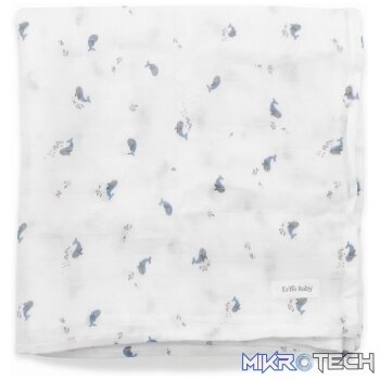 Muslin Swaddle Blanket - Ocean