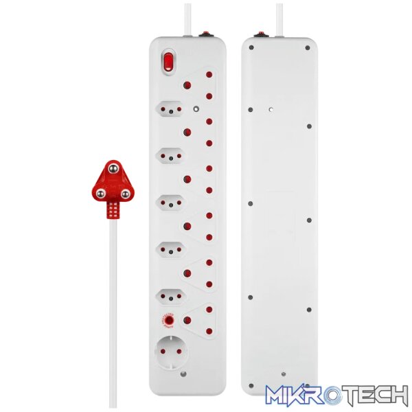 Nexon 12-Way Medium Surge Multiplug 0.5m - White - Image 2
