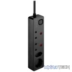 Nexon 4 Way Medium Surge Protected Multiplug 0.5M Black - Image 3