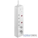 Nexon 4-Way Medium Surge-Protected Multiplug 0.5m - White - Image 2