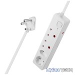 Nexon 4-Way Medium Surge-Protected Multiplug 0.5m - White - Image 3