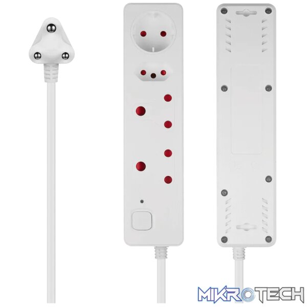 Nexon 4-Way Medium Surge-Protected Multiplug 0.5m - White - Image 5
