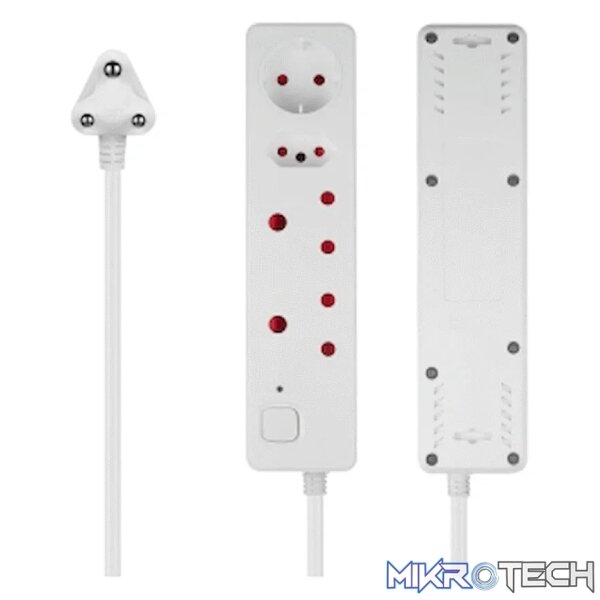Nexon 4-Way Medium Surge-Protected Multiplug 0.5m - White - Image 6