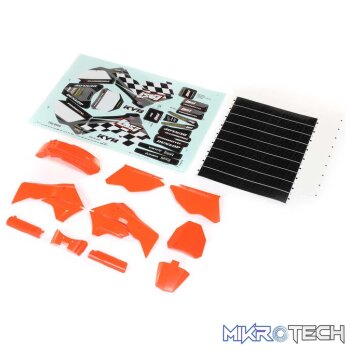 Orange Plastics with Wraps: Promoto-MX