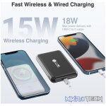 PB050 5000mAh 15W Magnetic Wireless Power Bank - Image 2
