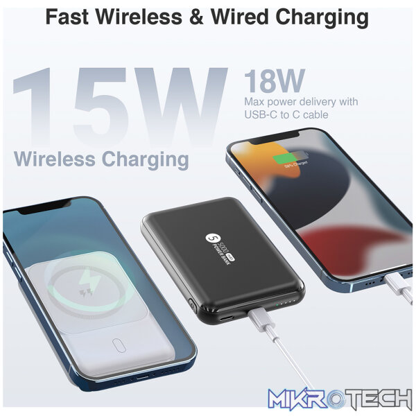 PB050 5000mAh 15W Magnetic Wireless Power Bank - Image 2