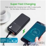 PB105 Dual USB Ultra Slim Fast Charge Power Bank 10000mAh - Image 3