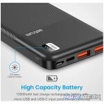 PB105 Dual USB Ultra Slim Fast Charge Power Bank 10000mAh - Image 4