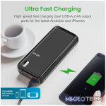 PB205 Dual USB Ultra Slim Fast Charge Power Bank 20000mAh 2.1A - Image 3