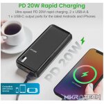 PB255 Dual USB Portable PD20W Fast Charge Power Bank 20000mAh - Image 3