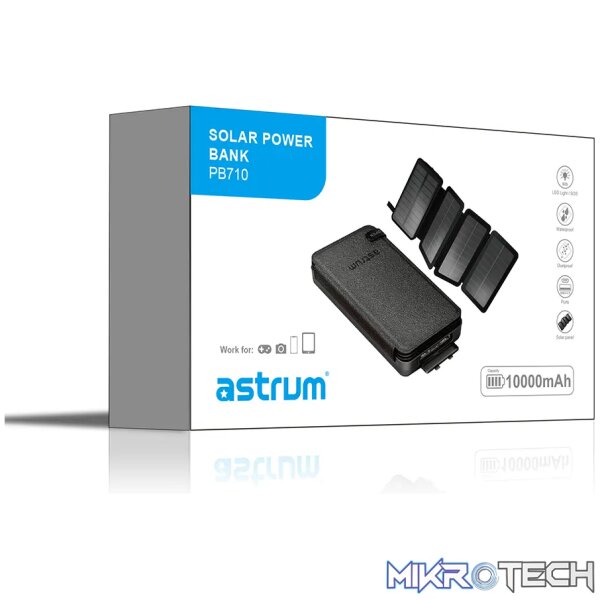 PB710 POWER BANK SOLAR 4P 10000MAH 2.1A - Image 5
