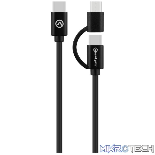 PEP Type-C to Dual-Cap Micro and Type-C Cable PEP Type-C to Dual-Cap Micro and Type-C Cable