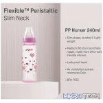 PIGEON FLEXIBLE BOTTLE STD NECK PINK 240ML - Image 2