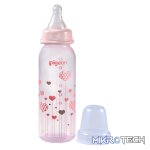 PIGEON FLEXIBLE BOTTLE STD NECK PINK 240ML