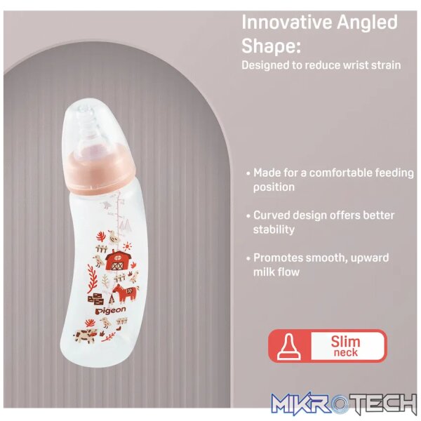 PIGEON FLEXIBLE CURVE BOTTLE 250ML - FARM - Image 3