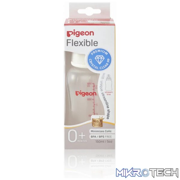 PIGEON FLEXIBLE STREAMLINE BOTTLE 150ML PIGEON FLEXIBLE STREAMLINE BOTTLE 150ML