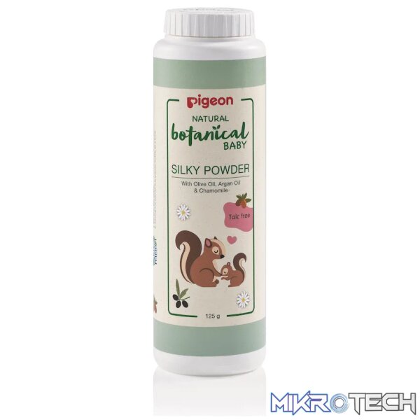 PIGEON NATURAL BOTANICAL BABY SILKY POWDER 125G PIGEON NATURAL BOTANICAL BABY SILKY POWDER 125G