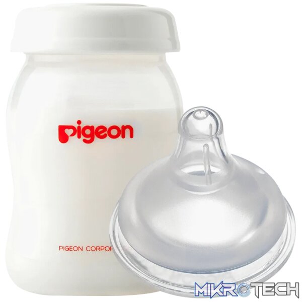 PIGEON SOFTOUCH MILK STORAGE BOTTLE 150ML +SOFTOUCH NIPPLE (SS) PIGEON SOFTOUCH MILK STORAGE BOTTLE 150ML +SOFTOUCH NIPPLE (SS)