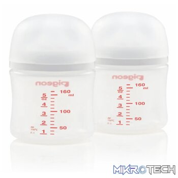 PIGEON SOFTOUCH NURSING BOTTLE 160ML - TWIN PACK