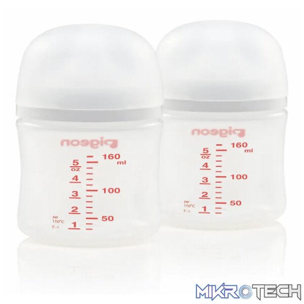 PIGEON SOFTOUCH NURSING BOTTLE 160ML - TWIN PACK PIGEON SOFTOUCH NURSING BOTTLE 160ML - TWIN PACK