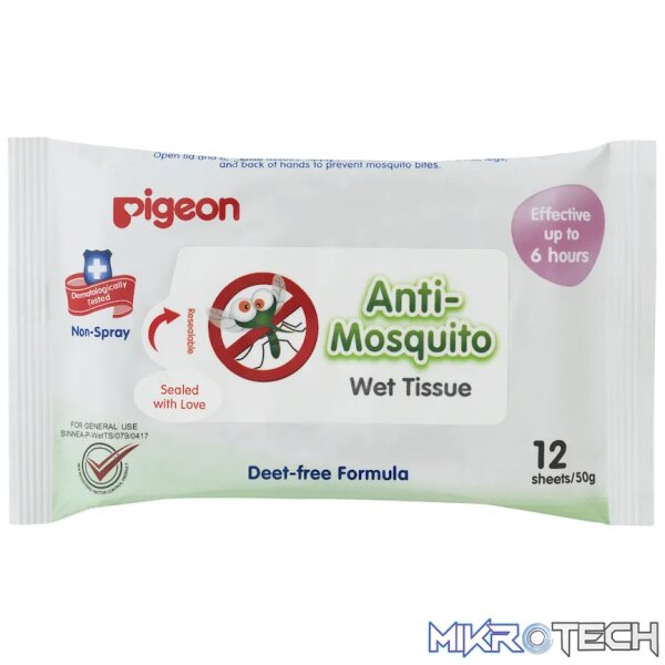 Pigeon - Anti-Mosquito Wipe 12P/PK Pigeon - Anti-Mosquito Wipe 12P/PK