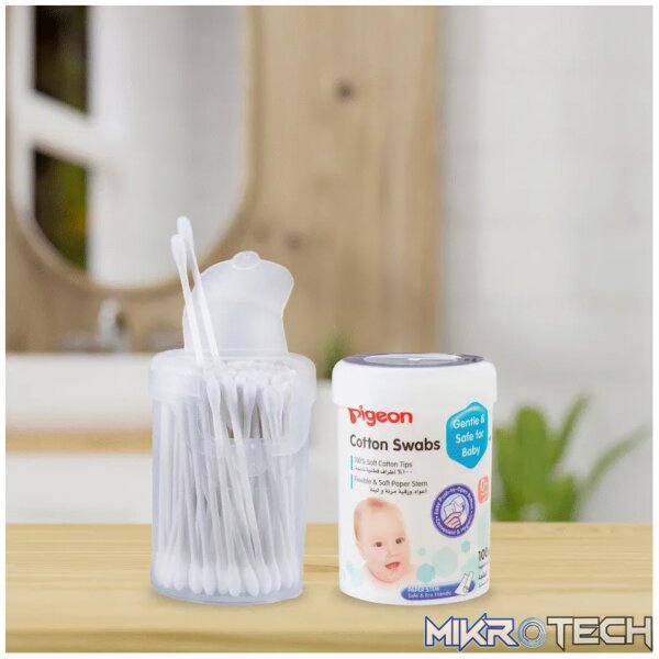 Pigeon Cotton Buds - Boxed (100 Pcs) - Image 3