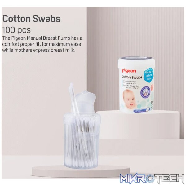Pigeon Cotton Buds - Boxed (100 Pcs) - Image 5