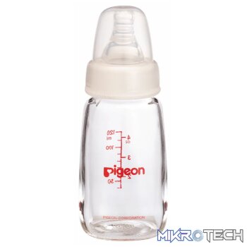 Pigeon Flexible Glass Bottle with Peristaltic Nipple 120ml