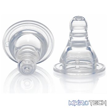 Pigeon Flexible Slim Neck Nipple 2 Pc (M)
