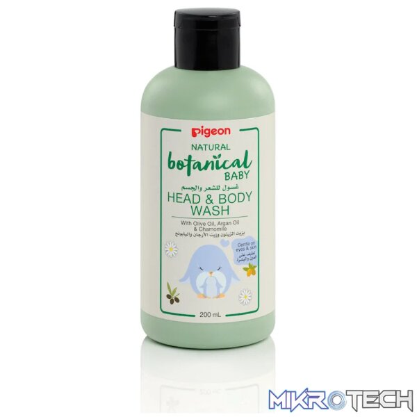 Pigeon - Head and Body Wash 200ml Natural Botanical Pigeon - Head and Body Wash 200ml Natural Botanical