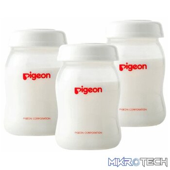 Pigeon Milk Storage Bottle 160ml + Disk (3 Pc)