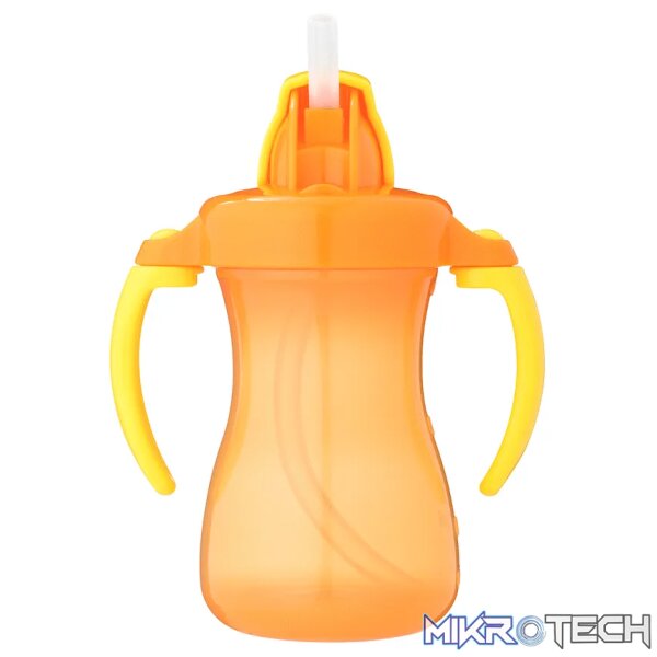 Pigeon Petite Straw Bottle 150ml - Orange Pigeon Petite Straw Bottle 150ml - Orange