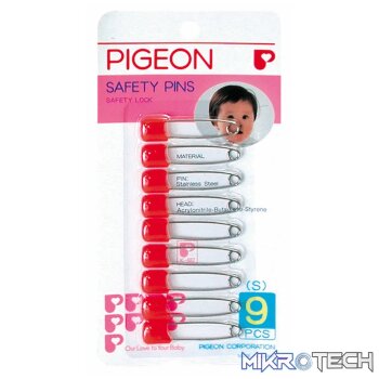 Pigeon Safety Pin (S) 9 Pcs/Card