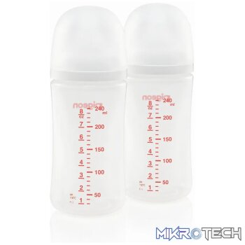Pigeon SofTouch Nursing Bottle 240ml - Twin Pack