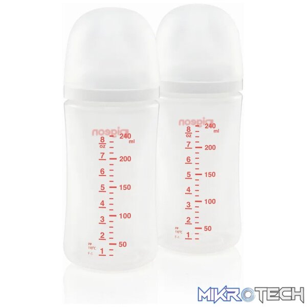 Pigeon SofTouch Nursing Bottle 240ml - Twin Pack Pigeon SofTouch Nursing Bottle 240ml - Twin Pack