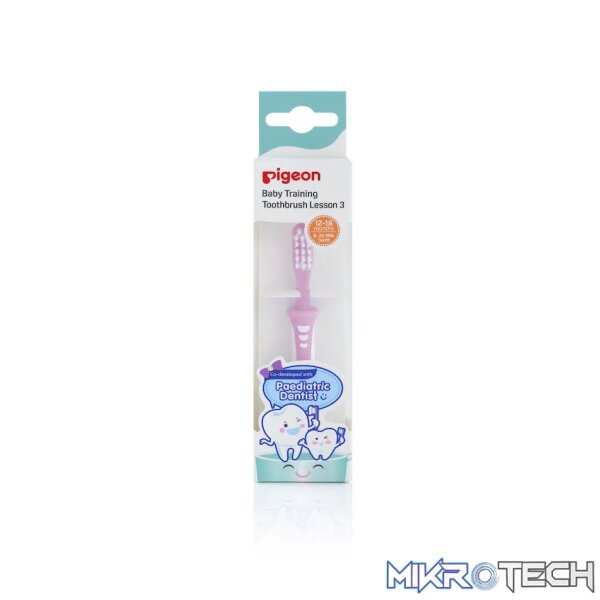 Pigeon - TRAINING TOOTHBRUSH LESSON 3 PINK - Image 3
