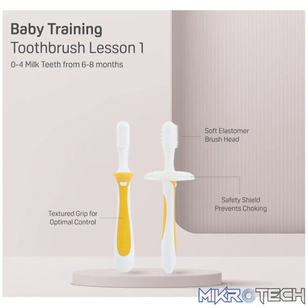 Pigeon - Training Toothbrush - Lesson 1 - Yellow - Image 4