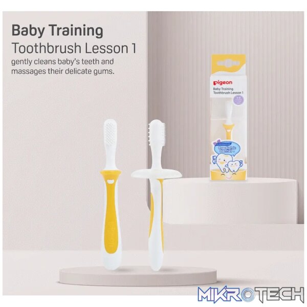 Pigeon - Training Toothbrush - Lesson 1 - Yellow - Image 5