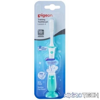 Pigeon Training Toothbrush Lesson 4 - Mint