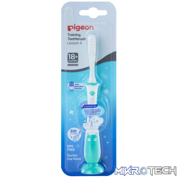 Pigeon Training Toothbrush Lesson 4 - Mint Pigeon Training Toothbrush Lesson 4 - Mint