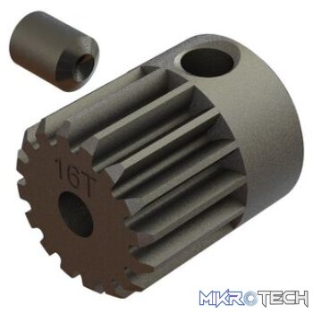 Pinion Gear 16T 0.5 MOD CNC 2.3mm Bore