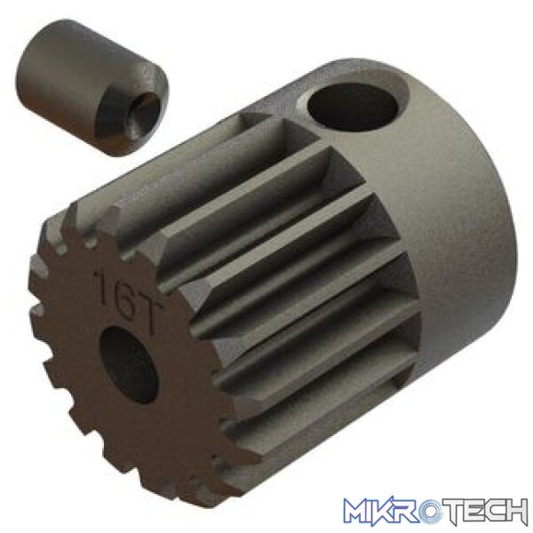 Pinion Gear 16T 0.5 MOD CNC 2.3mm Bore Pinion Gear 16T 0.5 MOD CNC 2.3mm Bore