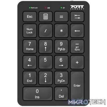 Port Connect Bluetooth Rechargeable Keypad