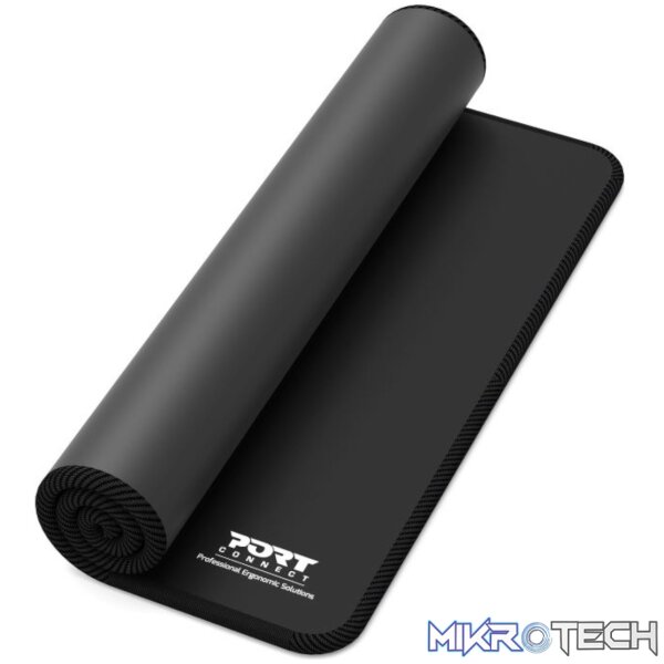 Port Connect Professional Desk Pad - Black (300 x 700mm) - Image 3