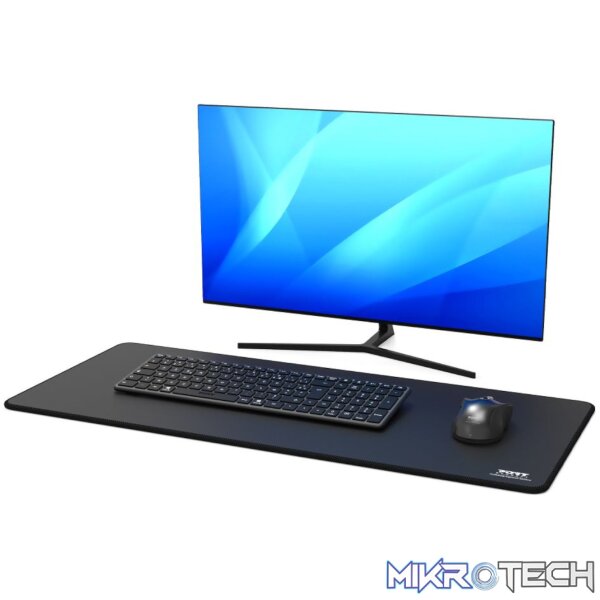 Port Connect Professional Desk Pad - Black (300 x 700mm) - Image 5