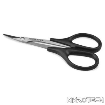 Precision Curved Scissors Stainless Steel Black