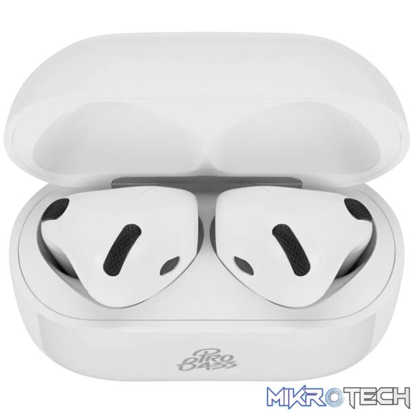 Pro Bass Air TWS Earphone - White - Image 3